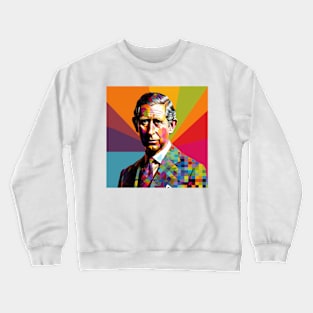 Charles III Pop Art 3 Crewneck Sweatshirt